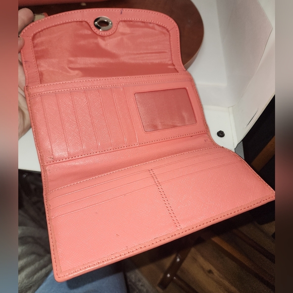 Coach Park Signature Coral Tote Canvas & Coral Leather Trim F23279 & F49165 - Picture 5 of 14